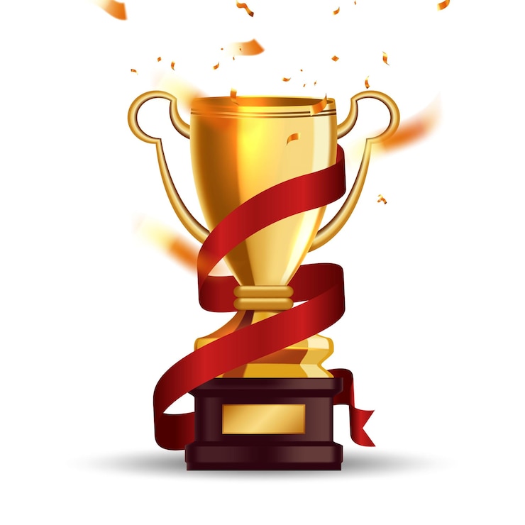 Gratis Vector winnaar achtergrond eerste plaats van competitie