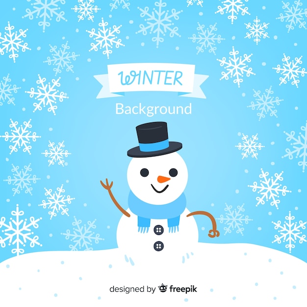 Gratis vector winter achtergrond