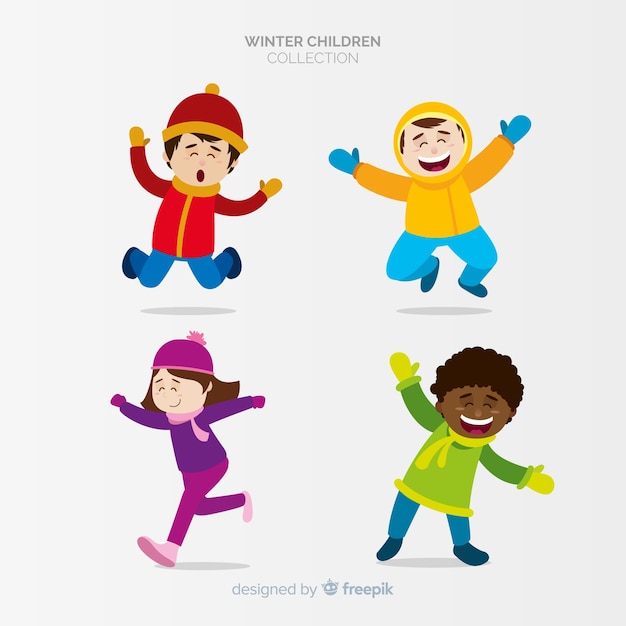 Winter kinderen collectie