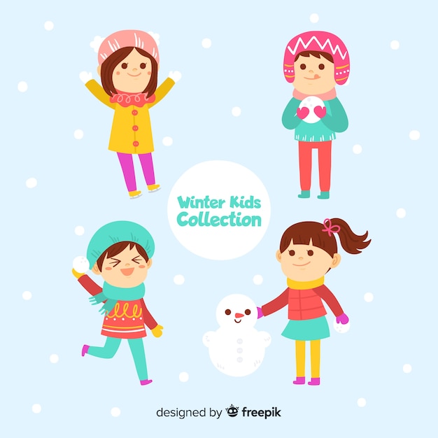 Winter kinderen collectie