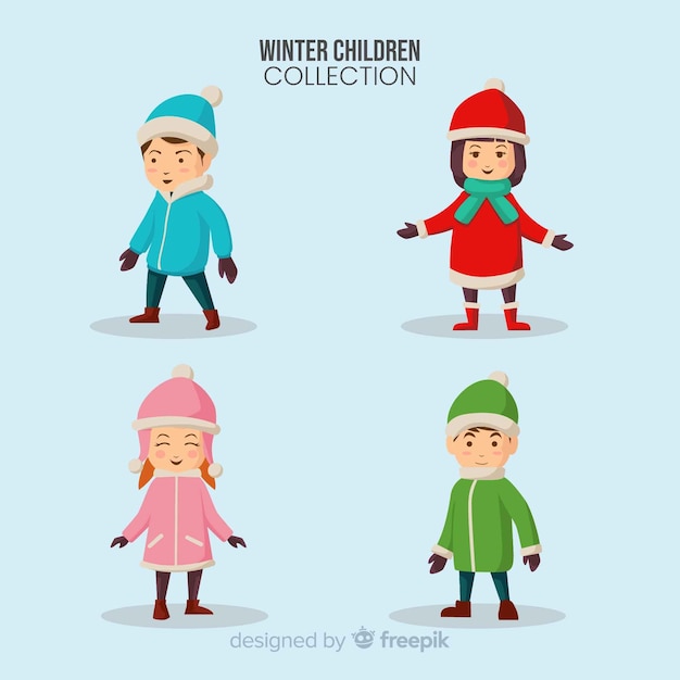 Winter kinderen collectie