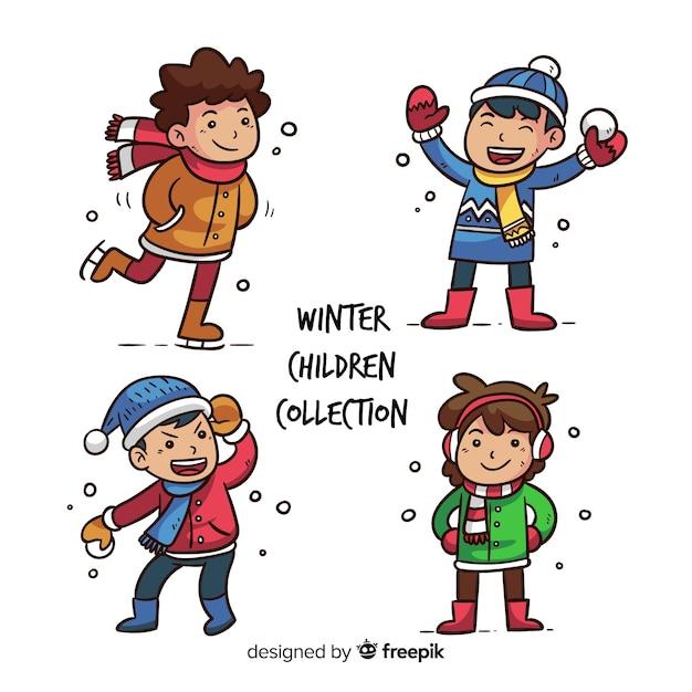 Winter kinderen collectie