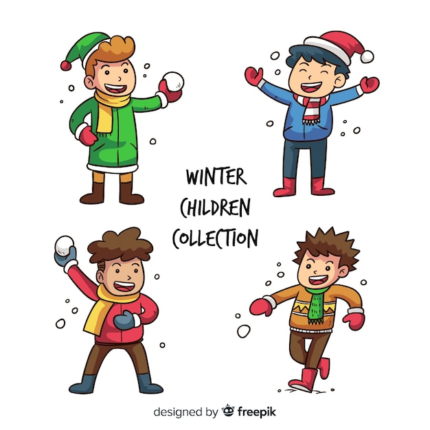 Winter kinderen collectie