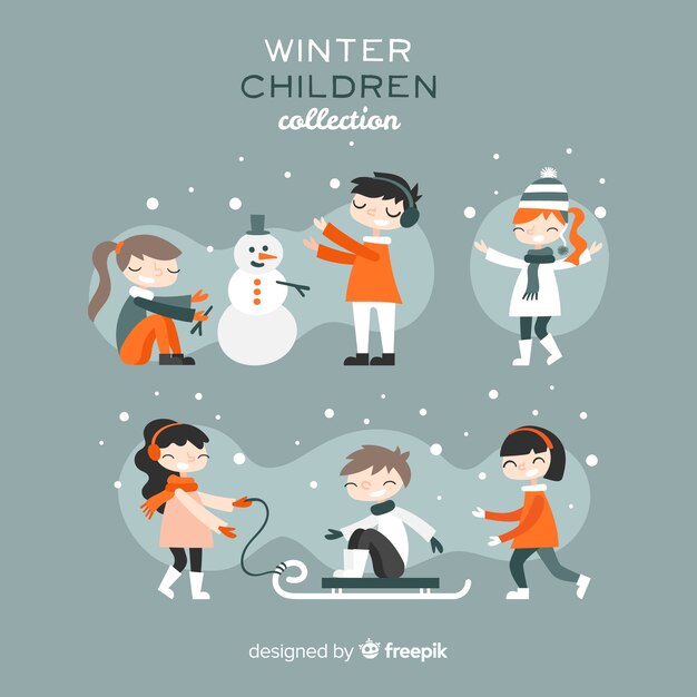 Winter kinderen collectie