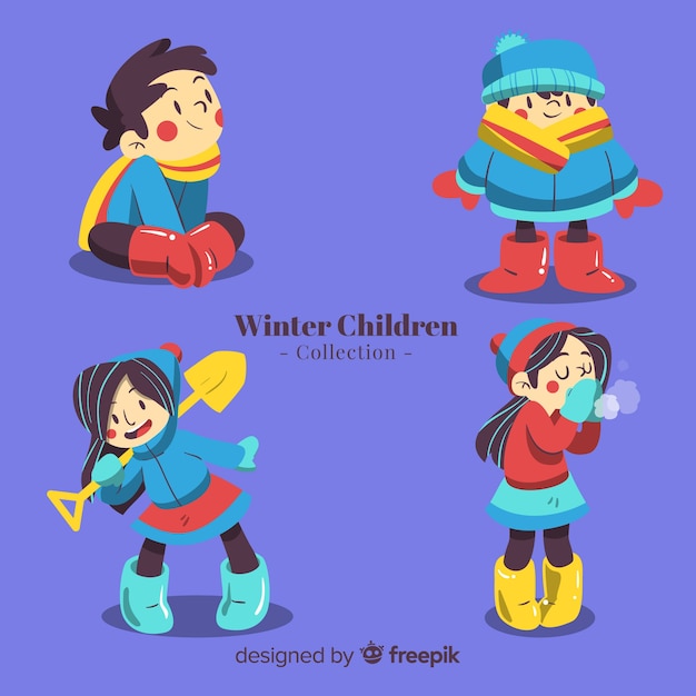 Winter kinderen collectie