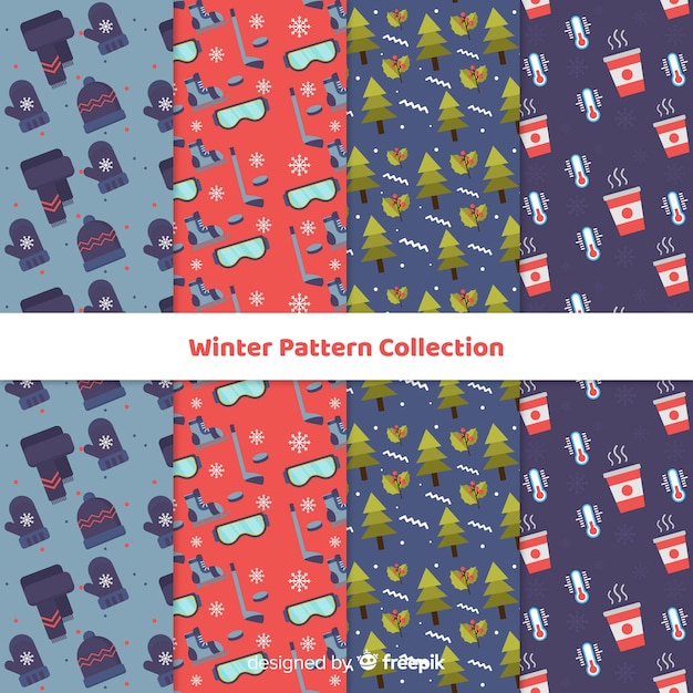 Winter patroon collectie