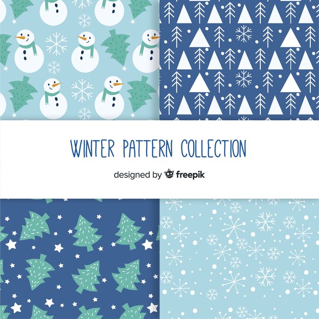 Winter patroon collectie