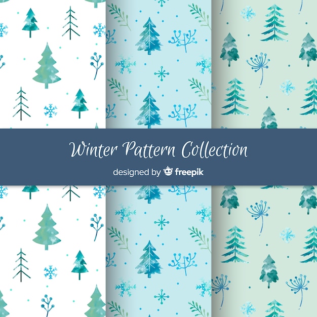 Winter patroon collectie