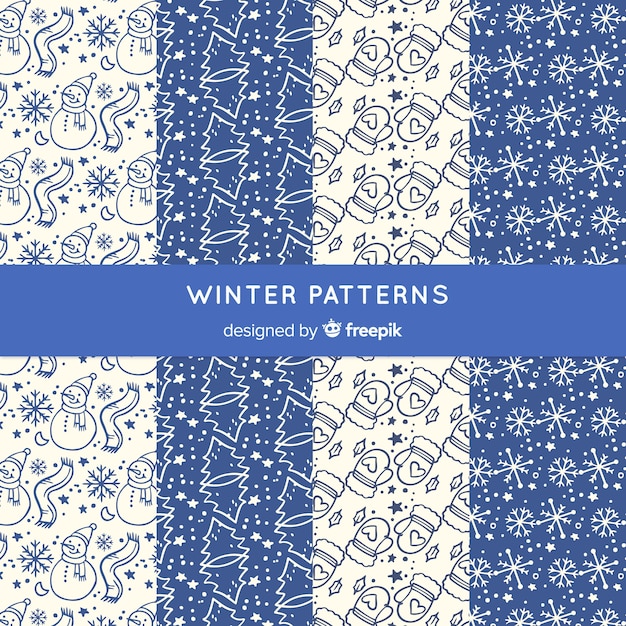 Winter patroon collectie