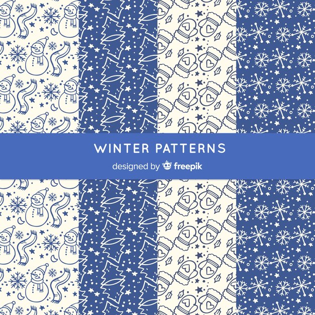 Winter patroon collectie