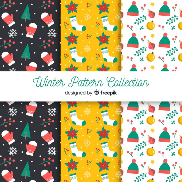 Winter patroon collectie