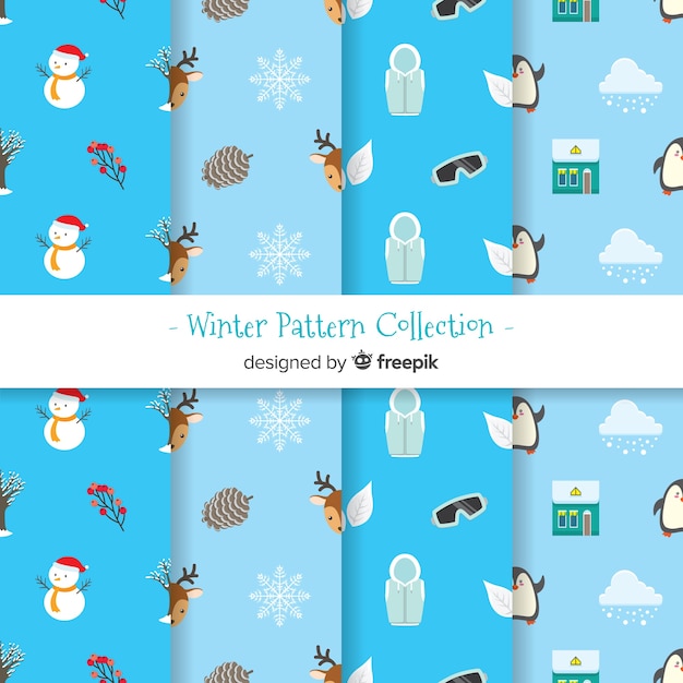 Winter patroon collectie