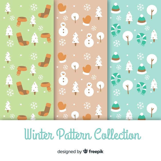 Winter patroon collectie