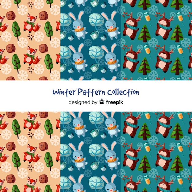 Winter patroon collectie