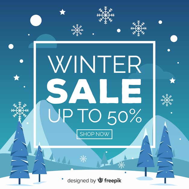 Winter verkoop banner