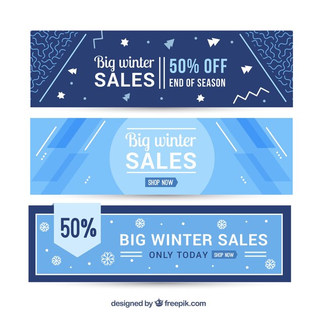 Winteraanbieding banners