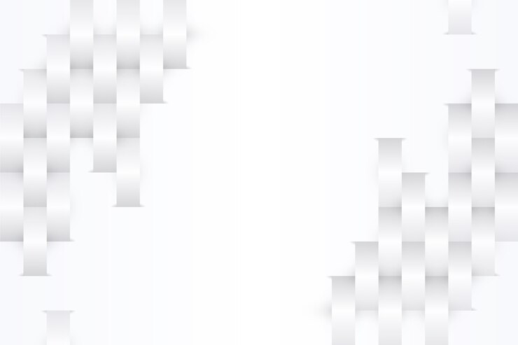 Gratis Vector witte abstracte achtergrond in 3d-papierstijl