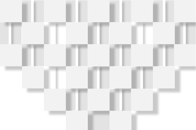 Witte abstracte achtergrond in 3D-papierstijl