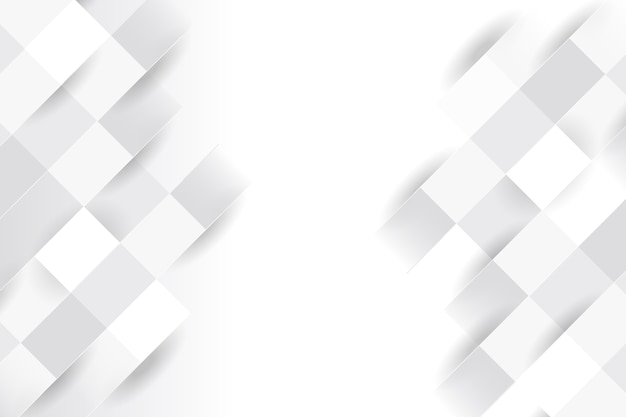 Witte abstracte achtergrond in 3d-papierstijl
