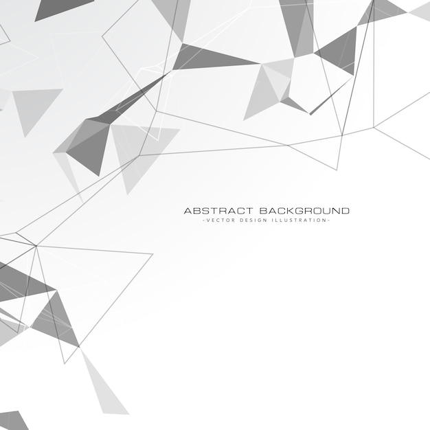 Gratis vector witte abstracte driehoeken achtergrond