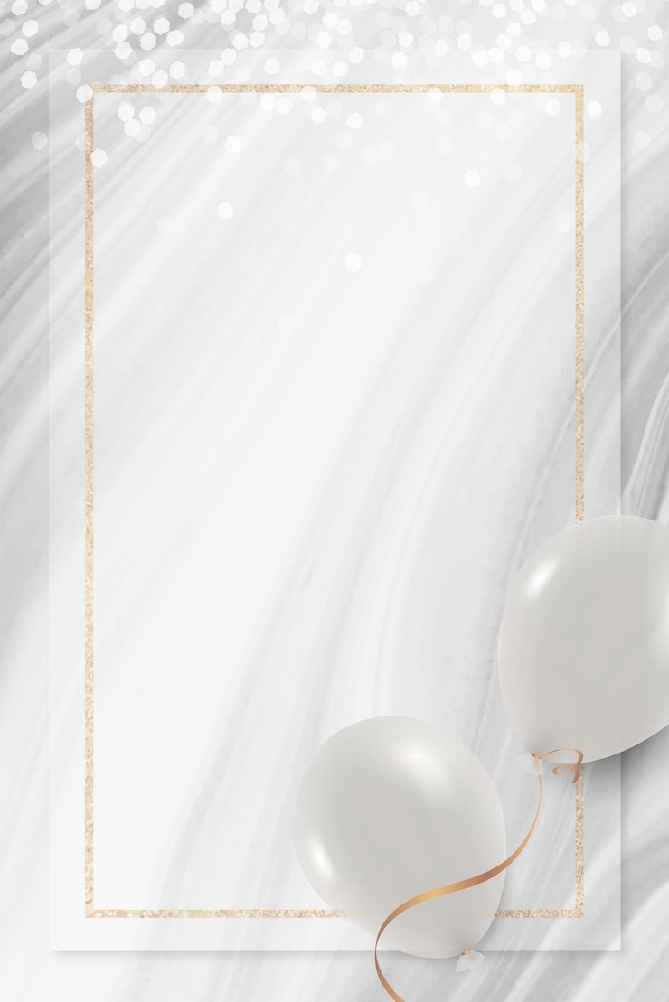 Gratis Vector witte ballonnen frame op witte en grijze achtergrond ontwerp vector