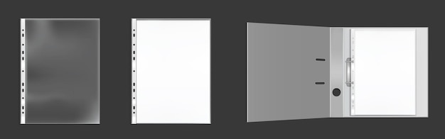 Witte binder envelop DL en vierkante sjabloon.