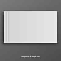 Gratis vector witte boek template in voorzijde