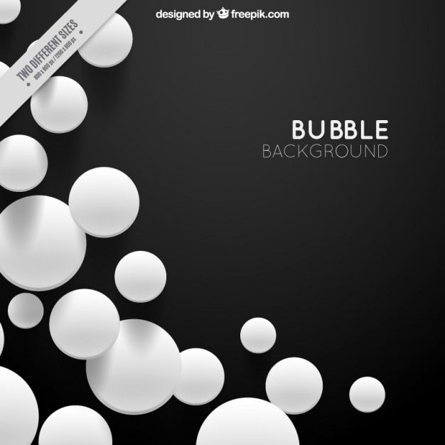 Gratis vector witte bubbels achtergrond