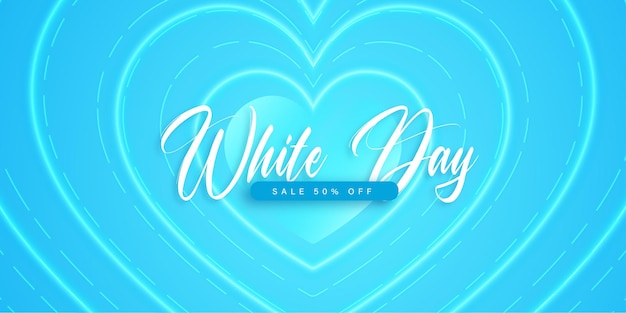 Witte dag verkoop banner posterontwerp gratis vector