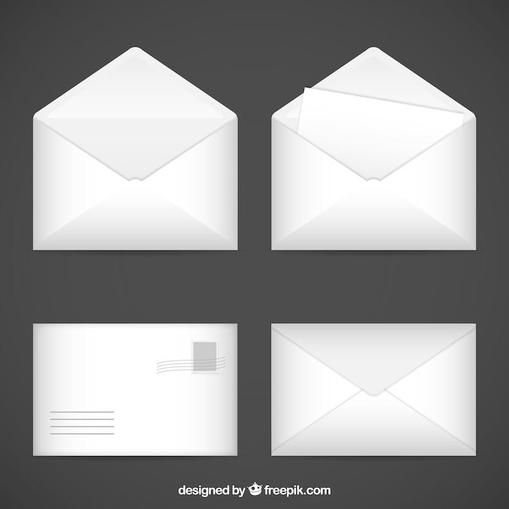 Gratis Vector witte enveloppen