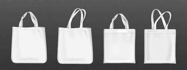 Gratis vector witte lege tas mock-up