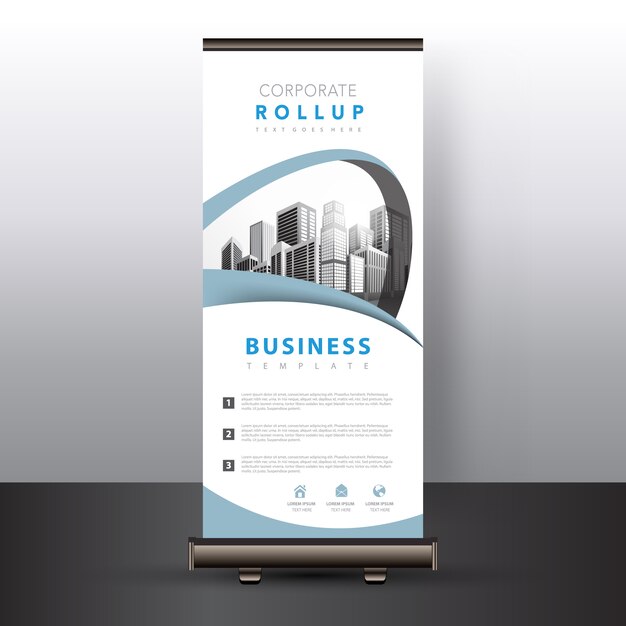 Witte roll up banner