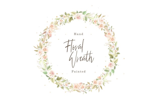 witte rozen vintage krans illustratie
