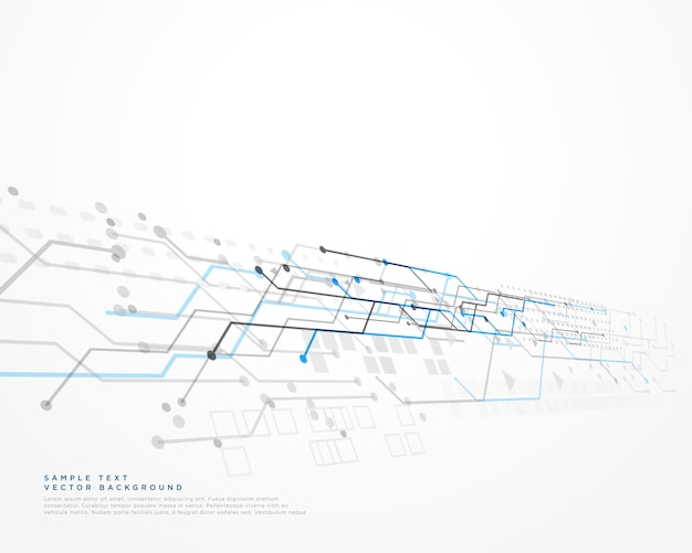 Witte technologieachtergrond met netwerkdiagram