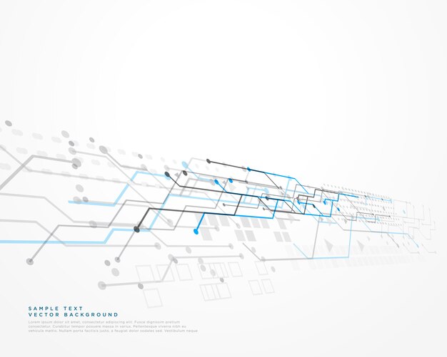 Witte technologieachtergrond met netwerkdiagram