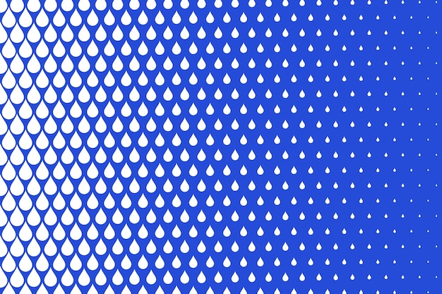 Gratis vector witte waterdruppels blauwe achtergrond
