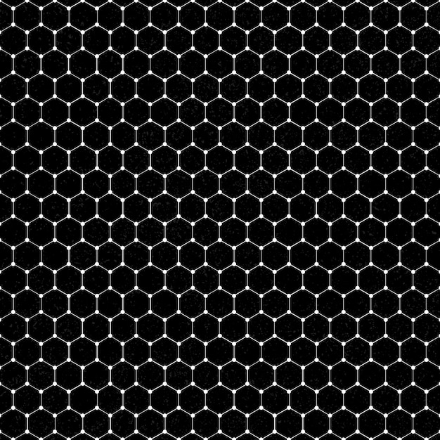 Witte zeshoekige patroon achtergrond vector