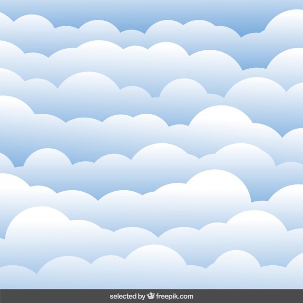 Gratis vector wolken achtergrond