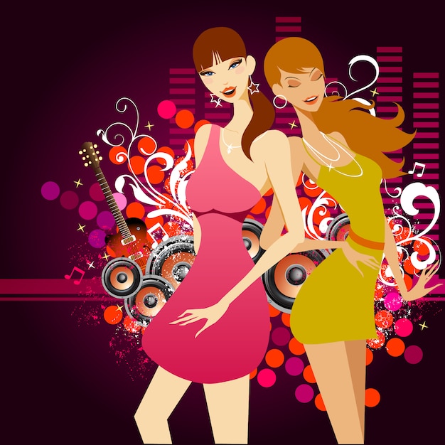 Gratis vector women's als achtergrond