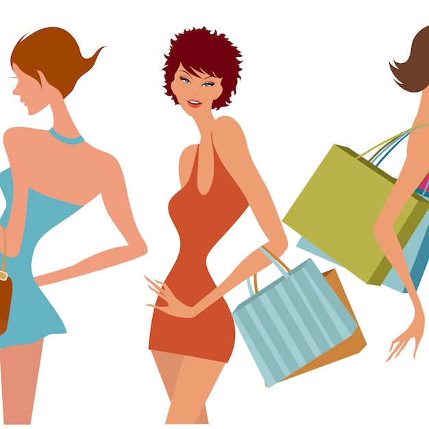 Gratis vector women's als achtergrond