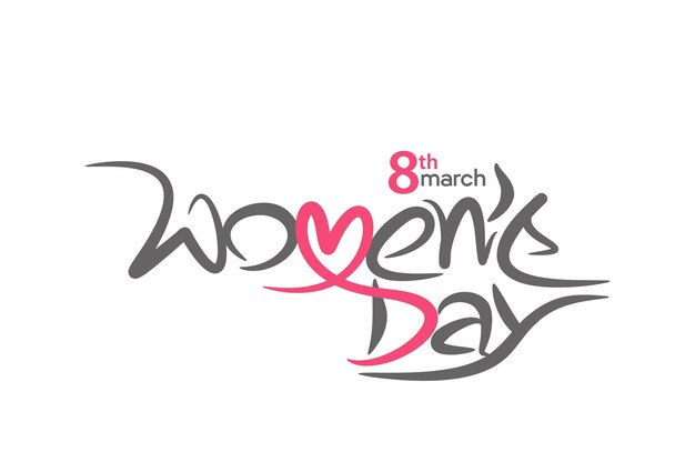 Womens Day wenskaart ontwerp.