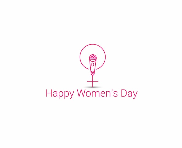 Womens Day wenskaart ontwerp.