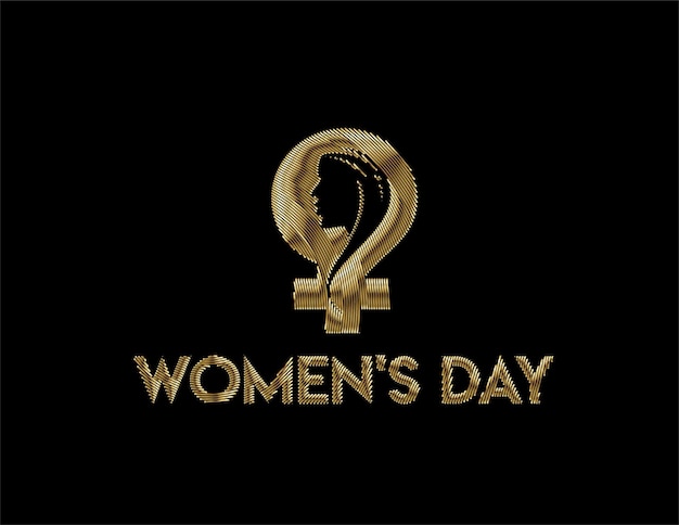 Womens day wenskaart ontwerp.