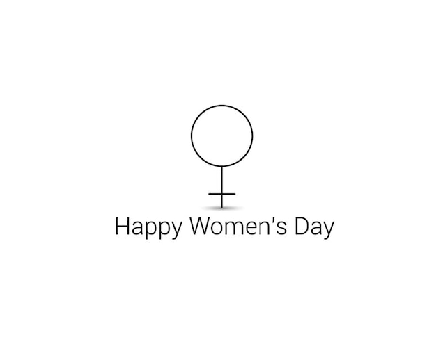 Womens Day wenskaart ontwerp.