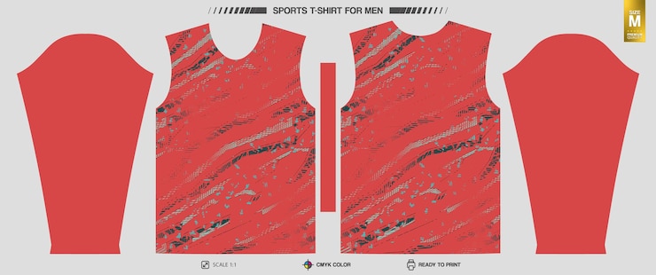 Gratis Vector workout en training kleding patronen klaar om sport t-shirt te drukken