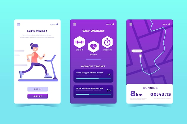 Workout tracker app ingesteld