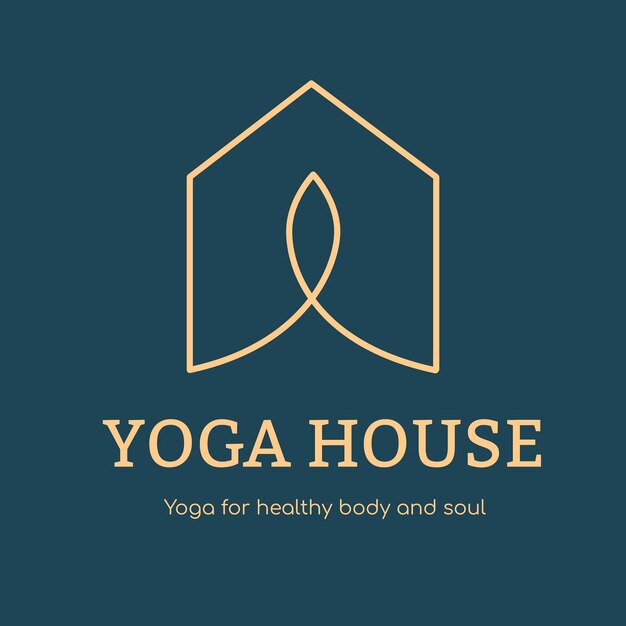 Yoga studio logo sjabloon, gezondheid & wellness business branding ontwerp vector