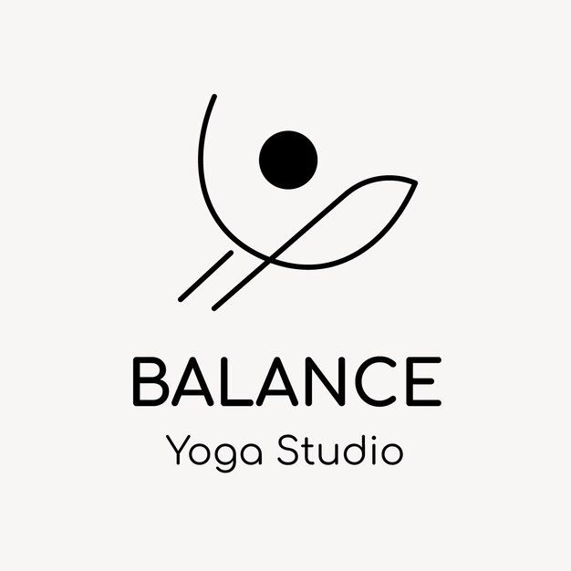 Yoga studio logo sjabloon, gezondheid & wellness business branding ontwerp vector