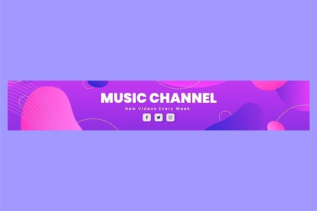 YouTube-banner met verloop