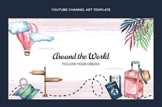 Youtube-kanaal voor aquarelreizen